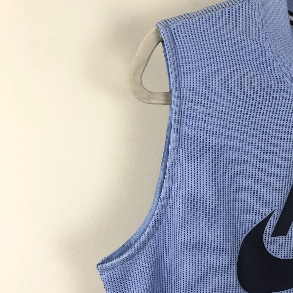 Nike Swoosh Logo Tank Top Men's Sz Medium Light Blue Active Sports
